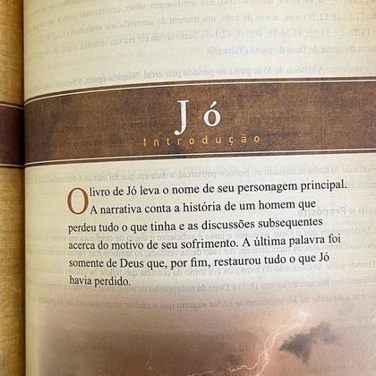 Imagem de Bíblia Sagrada BKJ 1611 King James Grande Fiel com Estudo Holman ACF Letra Normal Capa Luxo C/ Índice Preto e Marrom
