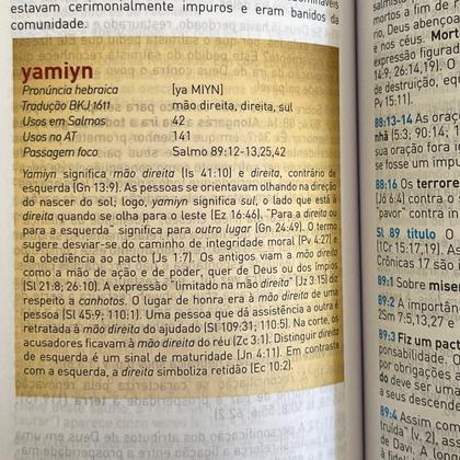 Imagem de Bíblia Sagrada BKJ 1611 King James Grande Fiel com Estudo Holman ACF Letra Normal Capa Luxo C/ Índice Preto e Marrom