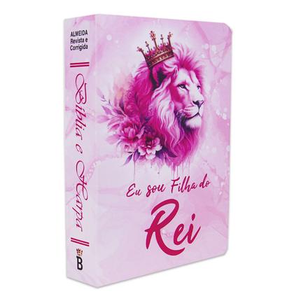 Imagem de Biblia Sagrada Com Harpa - Capa Dura Média - Filha do Rei