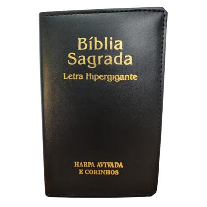 Bíblia Sagrada com Harpa Hiper Gigante ARC Almeida Revista Corrigida Luxo com Índice Capa Almofadada Imagem de Bíblia Sagrada com Harpa Hiper Gigante ARC Almeida Revista Corrigida Luxo com Índice Capa Almofadada