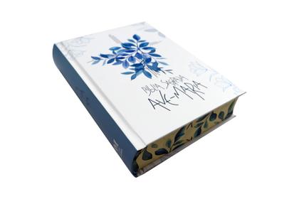 Imagem de Bíblia Sagrada Editora Ave Maria Católica Feminina Lançamento Capa Dura Luxo Flores Completa Antigo e Novo Testamento Presente Mãe Mulher