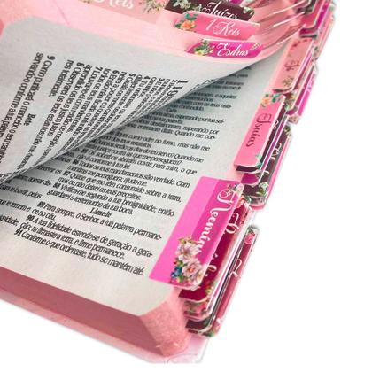 Imagem de Bíblia Sagrada Evangélica Com Índice Abas Adesivas Feminina Filha do rei