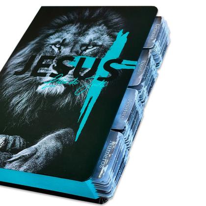 Imagem de Bíblia Sagrada Evangélica Com Índice Abas Adesivas leao judá