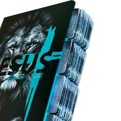 Imagem de Bíblia Sagrada Evangélica Com Índice Abas Adesivas leao judá