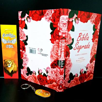 Imagem de Bíblia sagrada feminina adolescente maravilhosa floral kit