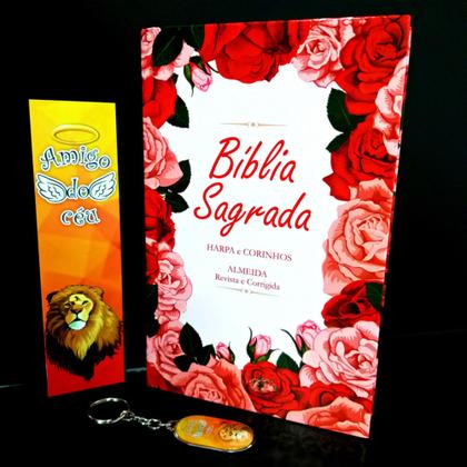 Imagem de Bíblia sagrada feminina adolescente maravilhosa floral kit