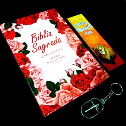 Imagem de Bíblia sagrada feminina adolescente maravilhosa floral kit