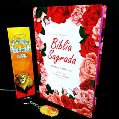 Imagem de Bíblia sagrada feminina adolescente maravilhosa floral kit