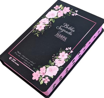 Bíblia Sagrada Feminina Capa Dura Mulher Virtuosa Flores, Almeida Revista Corrigida C/Harpa - CPP Imagem de Bíblia Sagrada Feminina Capa Dura Mulher Virtuosa Flores, Almeida Revista Corrigida C/Harpa