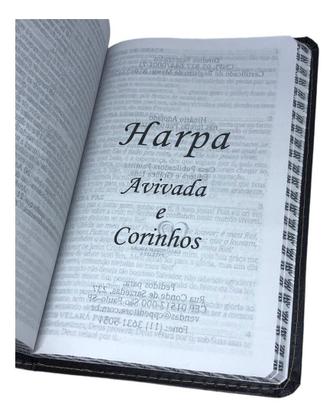 Imagem de Bíblia Sagrada Flores Preta Capa Dura Tradução  Feminina