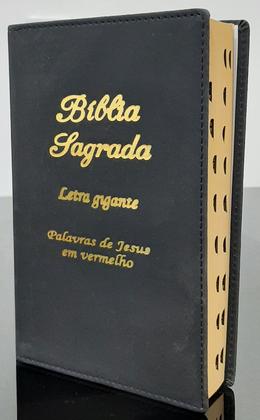 Imagem de Bíblia sagrada gigante harpa cristã evangelica luxo índice feminina mulher mãe presente