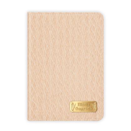 Imagem de Bíblia Sagrada Hipergigante Gold Glitter Creme Estria  ARC Harpa e Índice por Cores
