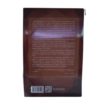 Imagem de Bíblia sagrada  king james 1611  ultra fina gigante  capa de luxo azul