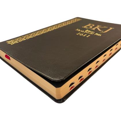 Imagem de Bíblia Sagrada King James BKJ 1611 Corrigida Fiel Ultrafina Slim Índice Preta Luxo