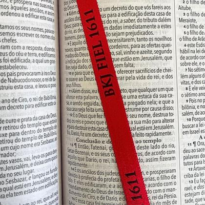 Imagem de Bíblia Sagrada King James BKJ 1611 Corrigida Fiel Ultrafina Slim Índice Preta Luxo
