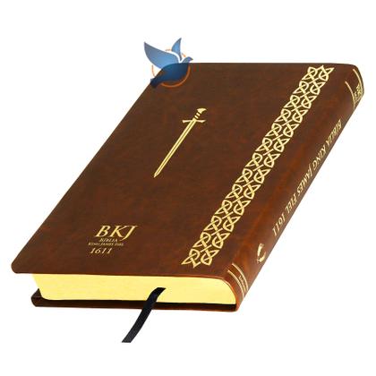 Imagem de Bíblia Sagrada King James Fiel 1611 Com Referências Bíblicas Capa Marrom