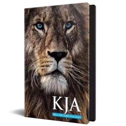 Imagem de Biblia sagrada kja leão adonai capa dura ebenezer versao king james