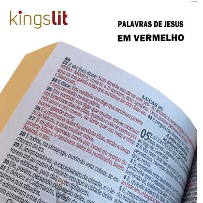Biblia Sagrada Leão Silver - Palavra de Jesus em Vermelho - Capa Dura - Rei das Bíblias Imagem de Biblia Sagrada Leão Silver - Palavra de Jesus em Vermelho - Capa Dura