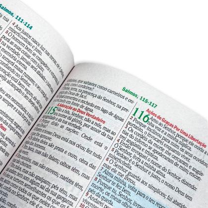 Imagem de Bíblia Sagrada Letra Gigante Luxo C/ Harpa Vinho - 14x21cm