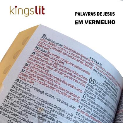 Imagem de Bíblia Sagrada Letra Gigante Luxo Popular Floral Verde - C/ Harpa E Palavras De Jesus Em Vermelho -