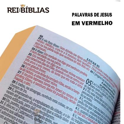 Imagem de Biblia Sagrada Letra Gigante Luxo Popular - Romantic - Com Harpa - Mulher - RC