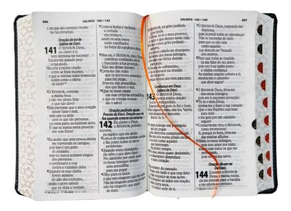 Imagem de Bíblia sagrada  letra gigante  ntlh  capa de luxo preta  com índice  com auxílios  sbb