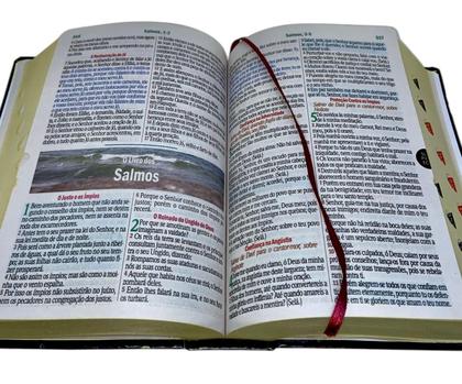 Imagem de Bíblia Sagrada Letra Hiper Gigante Harpa Coros Pentecostal Evangélica