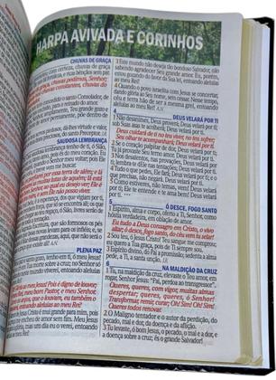 Imagem de Bíblia Sagrada Letra Hiper Gigante Harpa Coros Pentecostal Evangélica