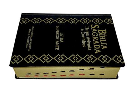 Imagem de Bíblia Sagrada Letra Hiper Gigante Harpa Coros Pentecostal Evangélica