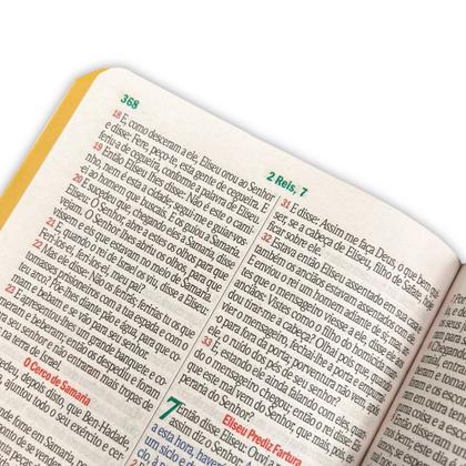 Imagem de Bíblia Sagrada Letra HIpergigante Botão Preta/Azul