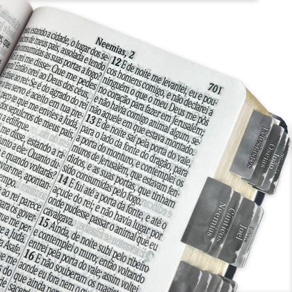 Imagem de Bíblia Sagrada Letra Jumbo ARC Capa PU Flexível Preta com Índice Abas Adesivas