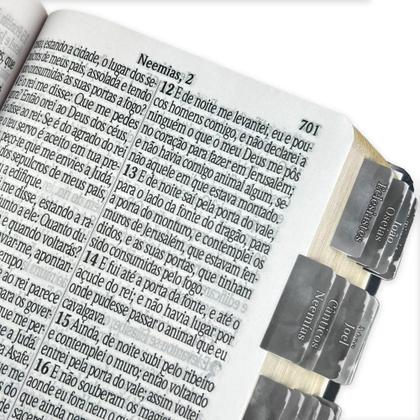 Imagem de Bíblia Sagrada Letra Jumbo ARC Capa PU Flexível Preta com Índice Abas Adesivas
