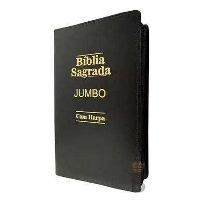 Imagem de Bíblia Sagrada Letra Jumbo Fecha Com Ziper Pink Culto Igreja