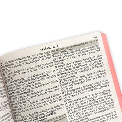 Imagem de Bíblia Sagrada Letra Jumbo - Ziper Agenda - Pink - C/ Harpa - Revista e Corrigida