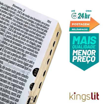 Imagem de Bíblia Sagrada Letra Jumbo - Ziper Agenda - Preta - C/ Harpa - Revista e Corrigida