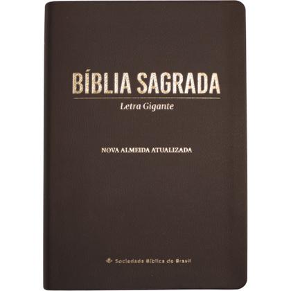 Imagem de Bíblia Sagrada - NAA - Letra Gigante - Capa Pu Marrom - SBB