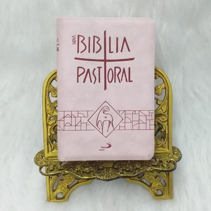 Imagem de Bíblia Sagrada Nova Pastoral Media Capa Zíper Emborrachada Completa