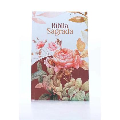 Imagem de Bíblia Sagrada  NVI  Letra Normal  Capa Dura  Florida  Slim Cristã Evangélica Gospel Índice Crente Feminina Mulher