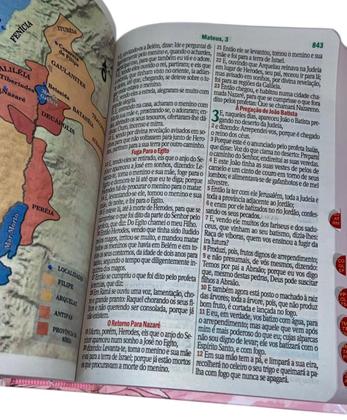 Imagem de Bíblia Sagrada Pentecostal Letra Hipergigante Harpa Corinhos Índice Luxo Assembleia Batista