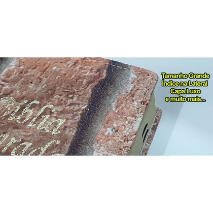 Imagem de Bíblia Sagrada - Possui LETRAS GIGANTES - As Palavras de Jesus São em Vermelho - Tamanho Grande - Índice - Harpa - Capa