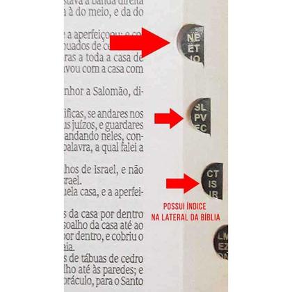 Imagem de Bíblia Sagrada - Possui LETRAS GIGANTES - Harpa Cristã - Tamanho Grande - Versão Almeida - Capa Luxo - Índice - Auxílios