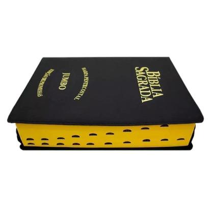Imagem de Biblia Sagrada RC Letra Jumbo Edicao De Promessas Capa Ziper Preta - Ebenézer / King's Cross