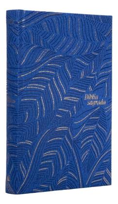 Imagem de Bíblia Slim NVI, Letra Grande, Couro-Soft - Azul