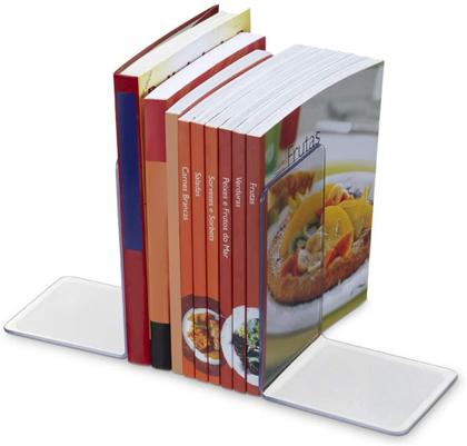 Imagem de Bibliocanto, Organizador de Livros, 1 par, GV Office, Acrílico, Cristal