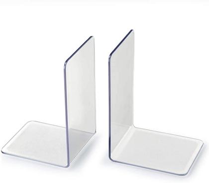 Imagem de Bibliocanto, Organizador de Livros, 1 par, GV Office, Acrílico, Cristal