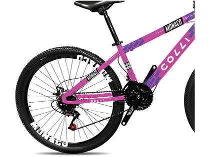 Imagem de Bic. Colli Monaco A.26 F.disco 21V - 230-19D  Rosa Neon