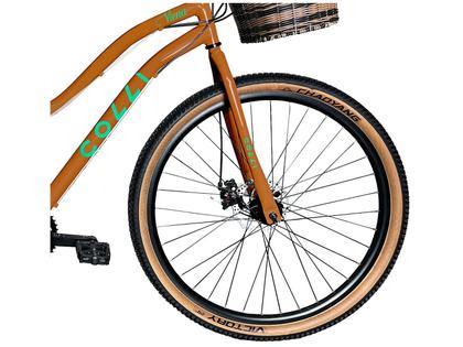 Imagem de Bic. Colli Viena A.29 F.disco 21V C/ Cesto - 610C-38D  Bronze