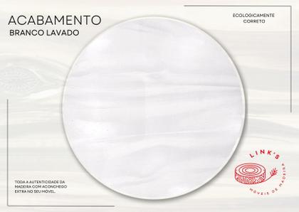 Imagem de Bicama Aspen Com 3 Gavetas - Madeira Maciça Branco Lavado