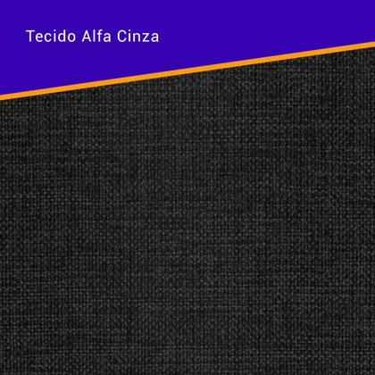 Imagem de Bicama Box Viúva 126x208 Linho Cinza com Dois Colchões Adapto Molas Ensacadas Ecoflex