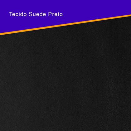 Imagem de Bicama Box Viúva 126x208 Suede Preto com Dois Colchões Adapto Molas Ensacadas Ecoflex